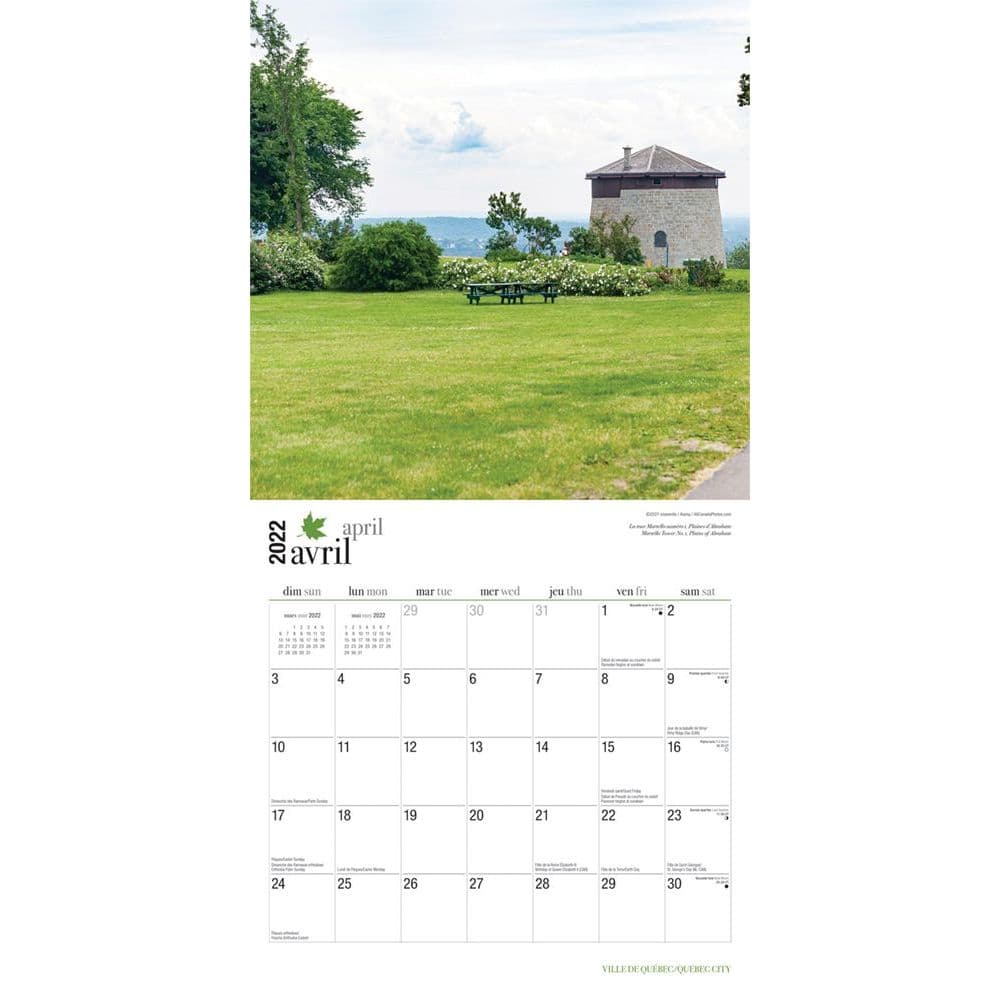 Qc Calendar 2022 Quebec City Ville De Quebec 2022 Wall Calendar (French) - Calendars.com