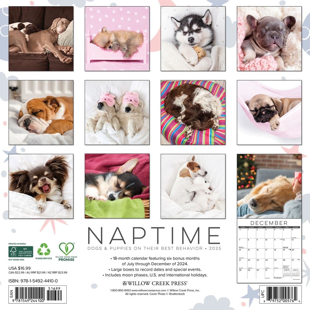 Naptime Dogs 2025 Wall Calendar First Alternate Image width=&quot;1000&quot; height=&quot;1000&quot;