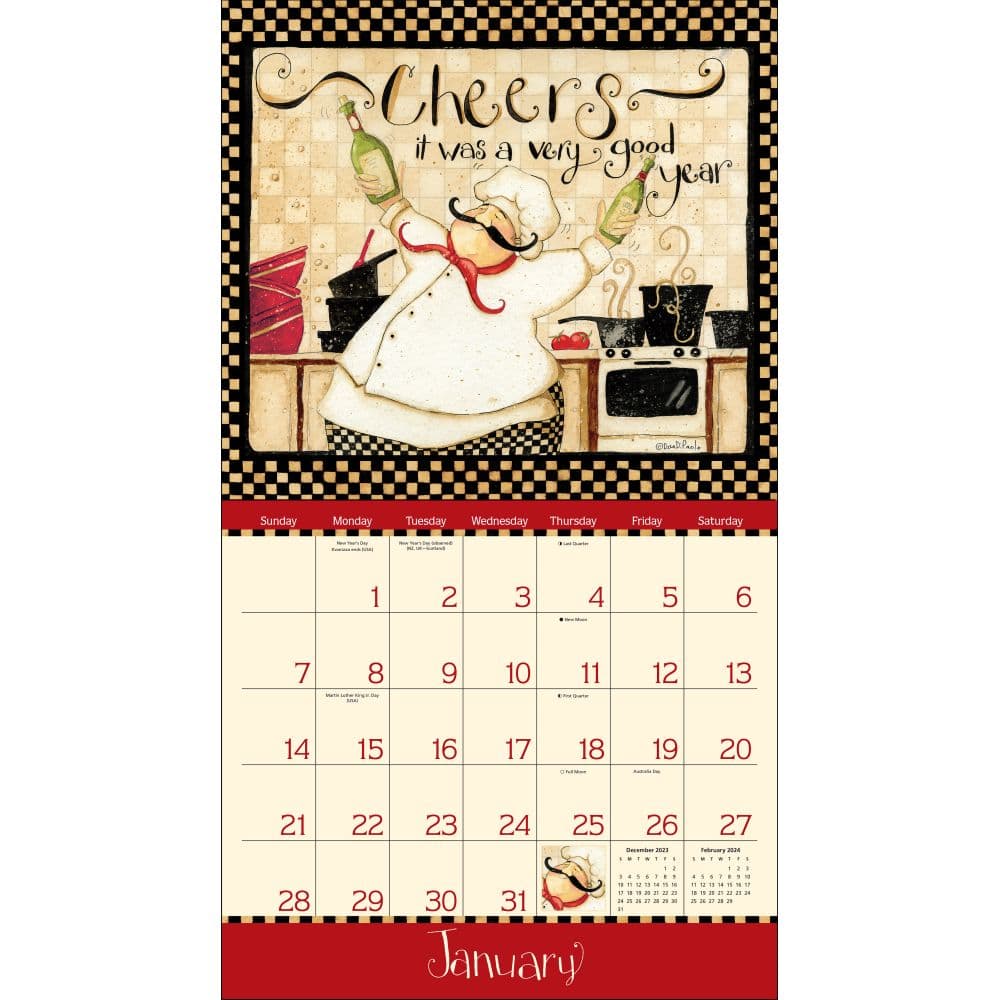 Home In The Kitchen DiPaolo 2024 Wall Calendar Alternate Image 2 width=&quot;1000&quot; height=&quot;1000&quot;