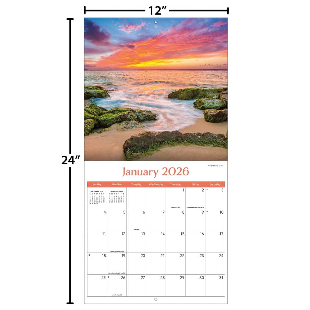 Hawaii 2026 Wall Calendar_ALT5