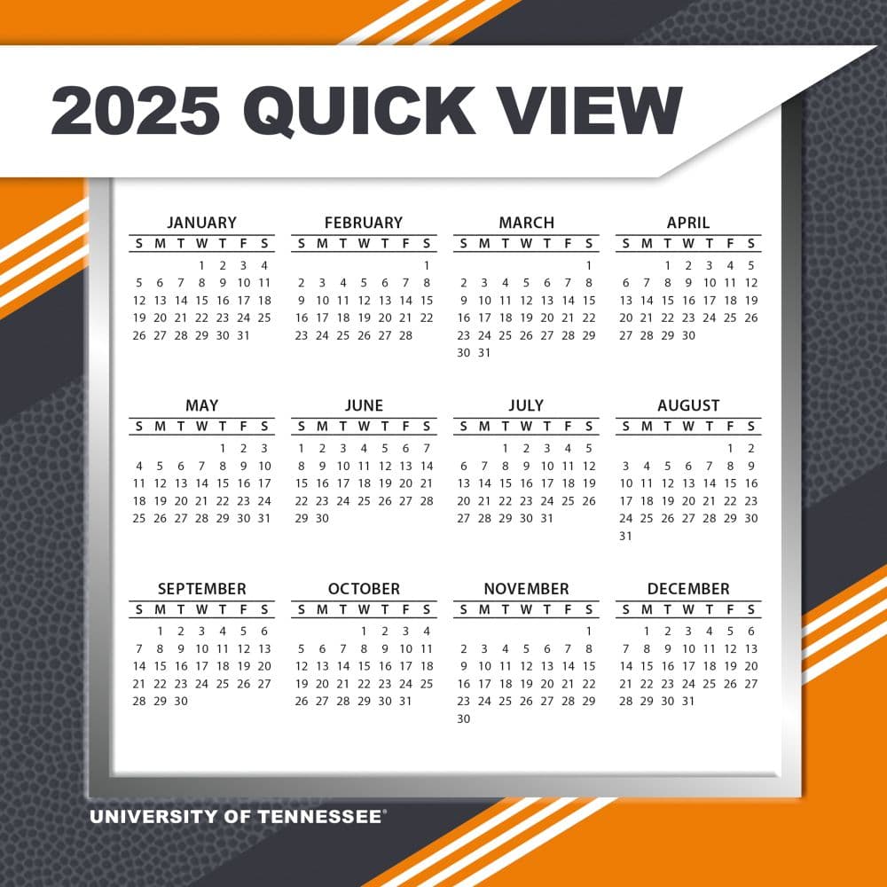 COL Tennessee Volunteers 2025 Desk Calendar quick view