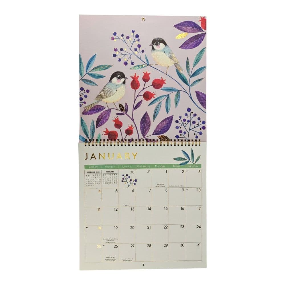Wonder of Birds 2026 Spiral Wall Calendar Second Alternate Image