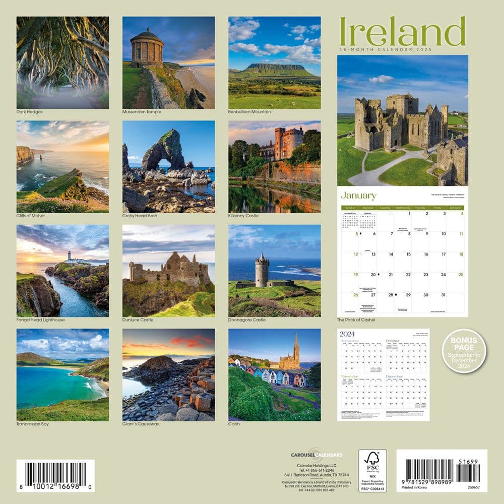 Ireland 2025 Wall Calendar First Alternate Image width=&quot;1000&quot; height=&quot;1000&quot;