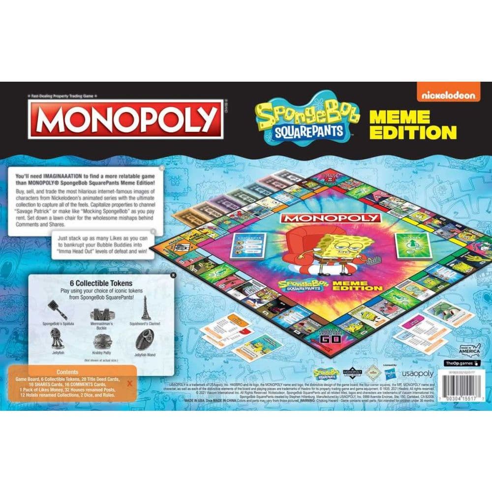 Monopoly Spongebob Squarepants Meme Edition Alternate Image 1