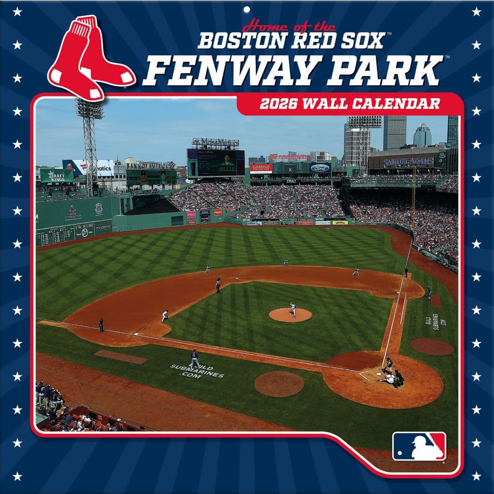 MLB Fenway Park 2026 Wall Calendar Main Product Image