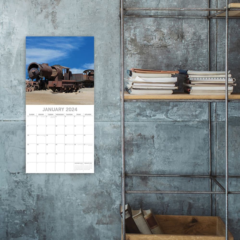 Abandoned 2024 Wall Calendar