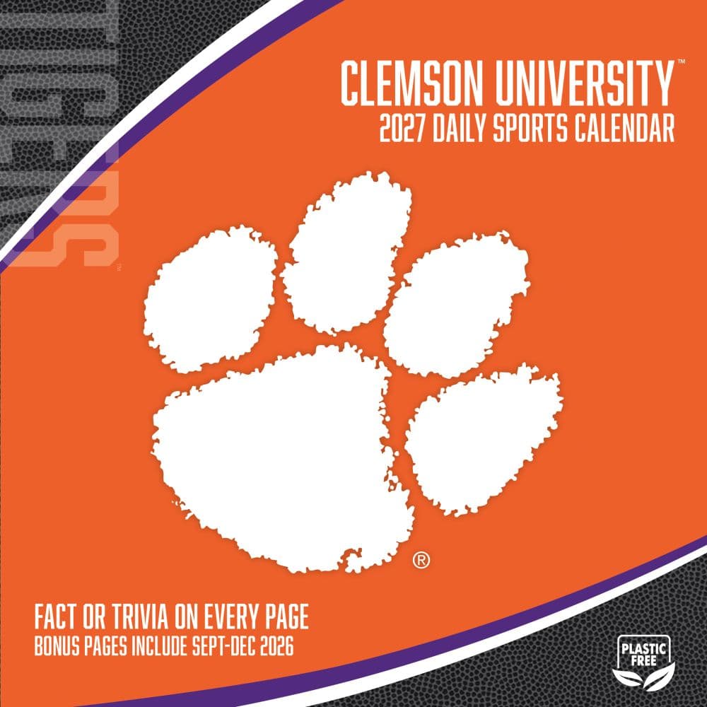 Clemson Tigers 2027 Desk Calendar First Alternate Image
