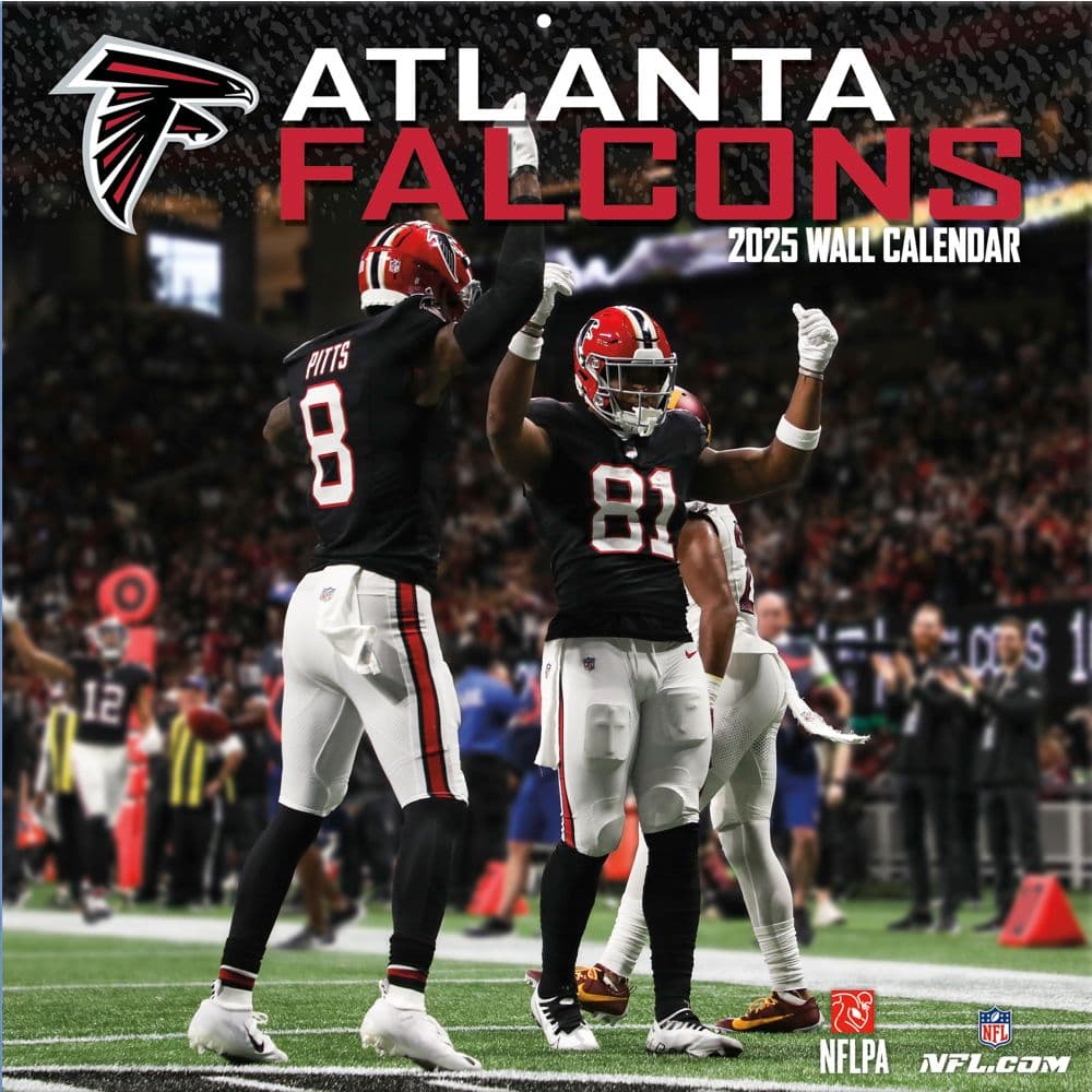 NFL Atlanta Falcons 2025 Wall Calendar Main Image