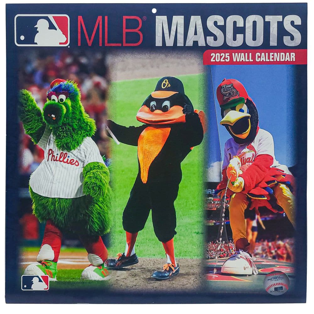 MLB Mascots 2025 Wall Calendar Main Product Image