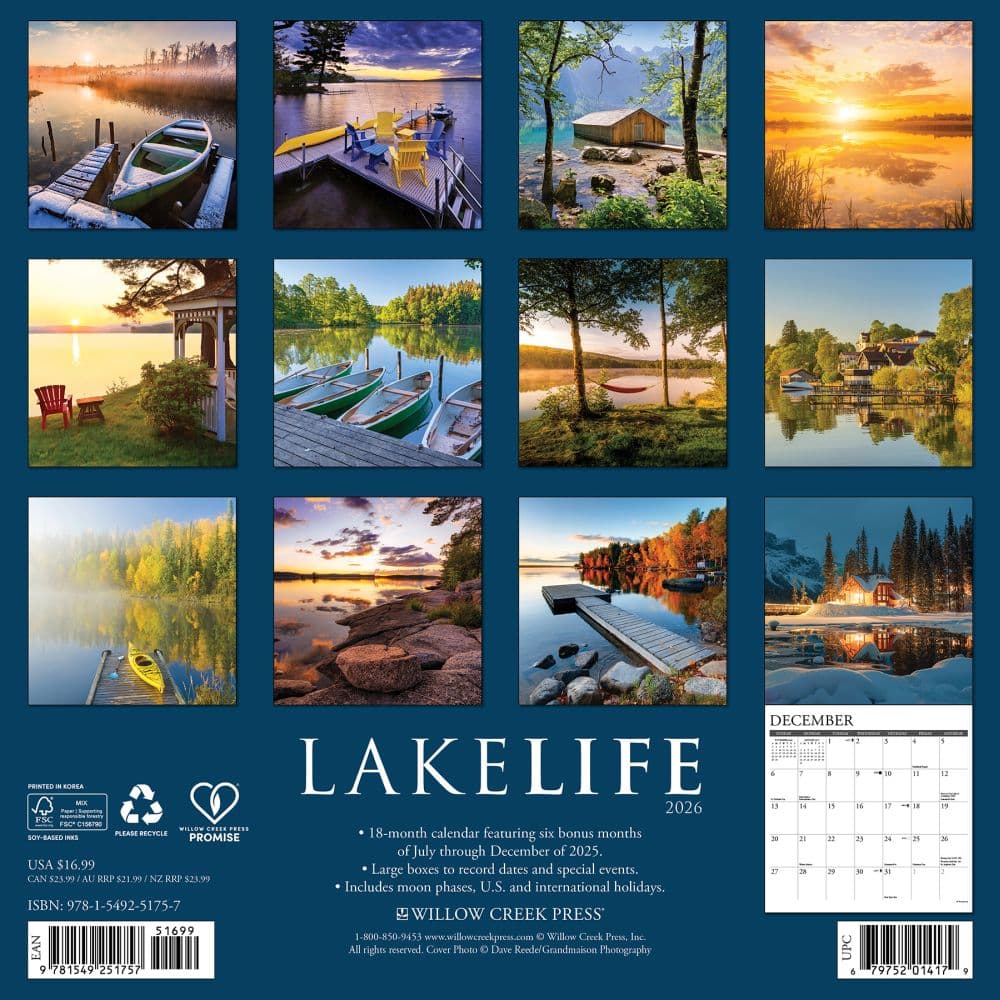 Lake Life 2026 Wall Calendar First Alternate Image