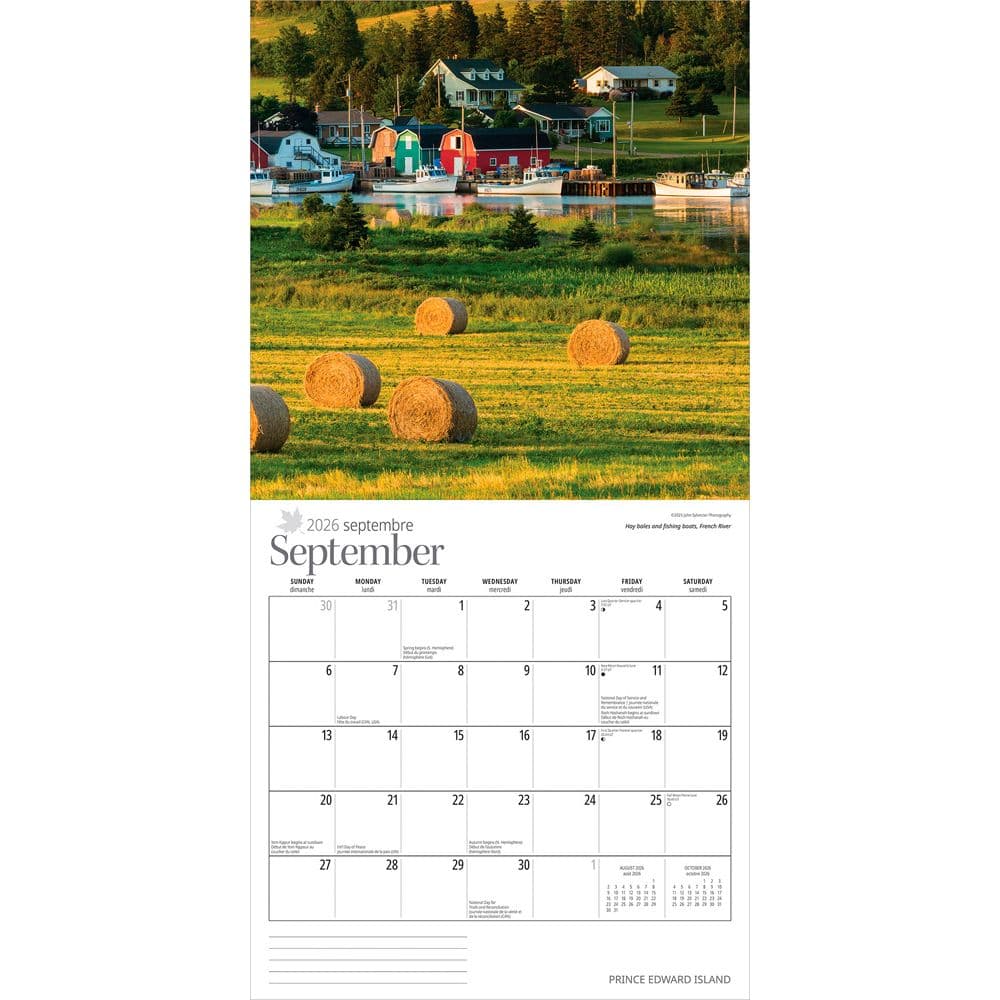 Prince Edward Island 2026 Wall Calendar Third Alternate Image