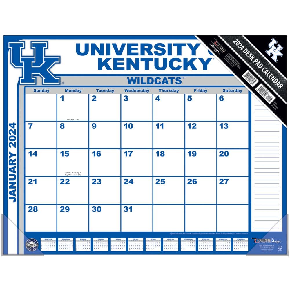 Kentucky Wildcats 2024 Desk Pad Main Product Image width=&quot;1000&quot; height=&quot;1000&quot;