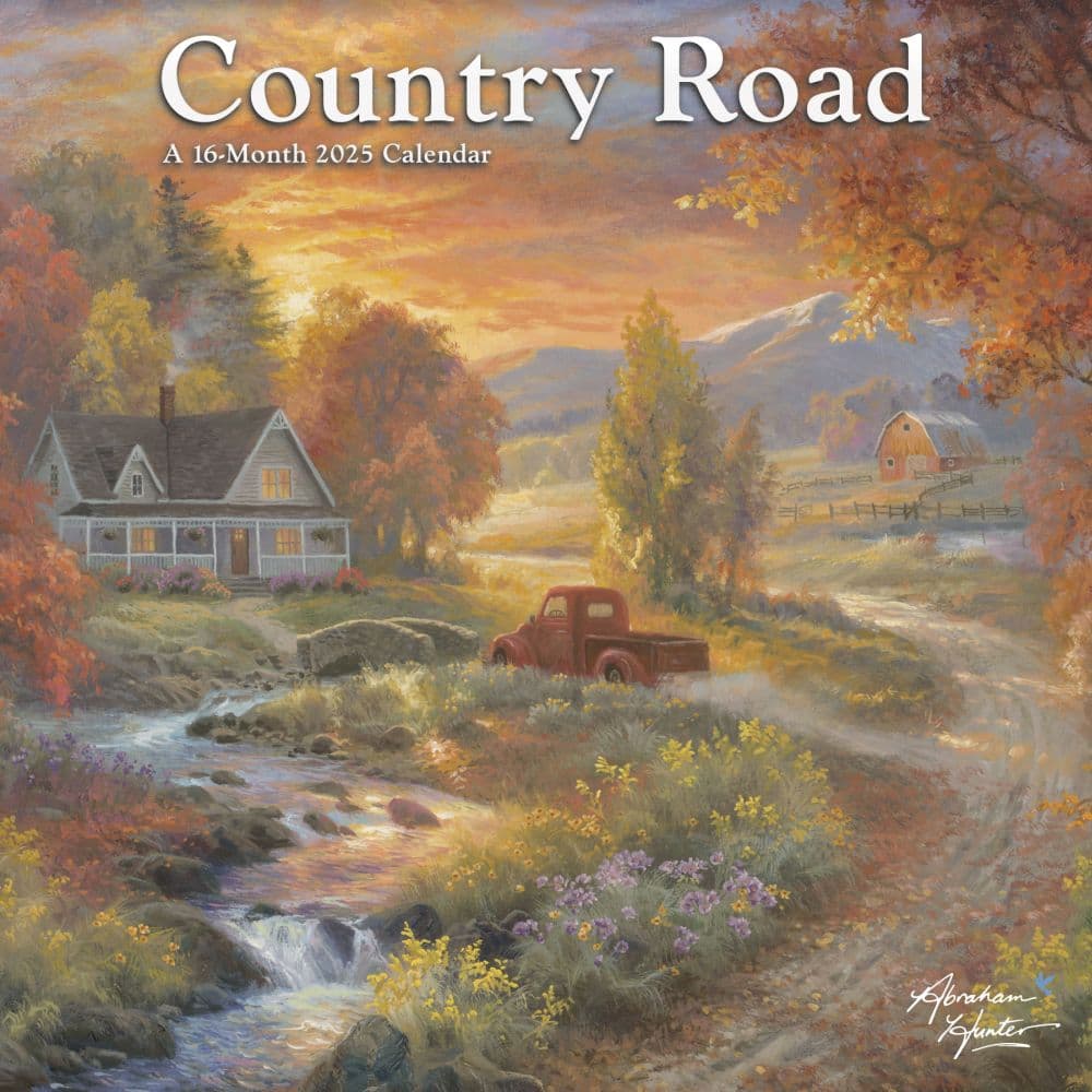 Country Road Abraham Hunter 2025 Mini Wall Calendar