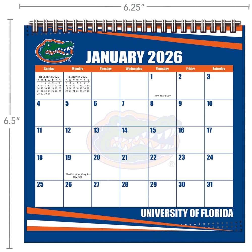 Florida Gators 2026 Easel Desk Calendar Second Alternate Image