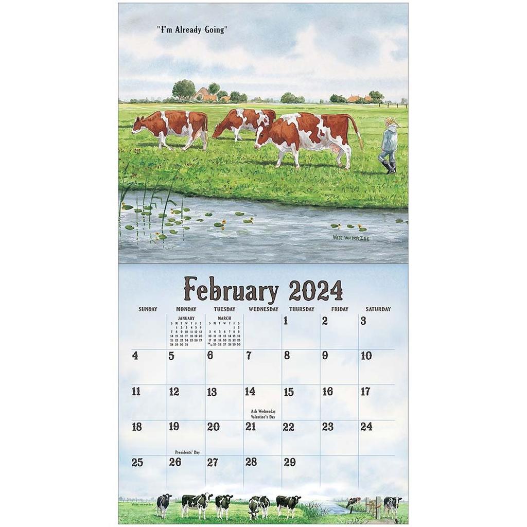 Cows in the Meadow 2024 Wall Calendar Second Alternate Image width=&quot;1000&quot; height=&quot;1000&quot;