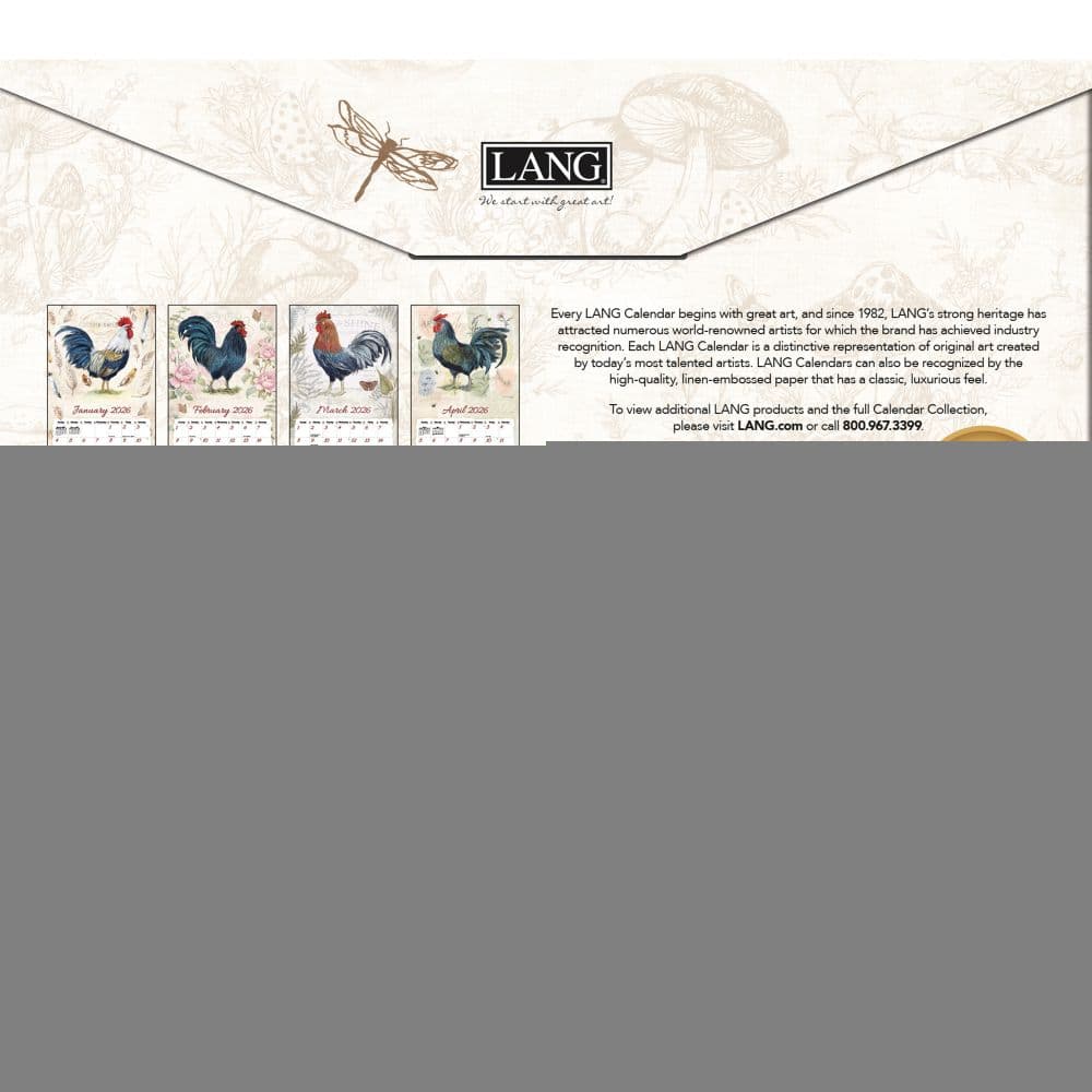 Proud Rooster 2026 Wall Calendar by Susan Winget_ALT2