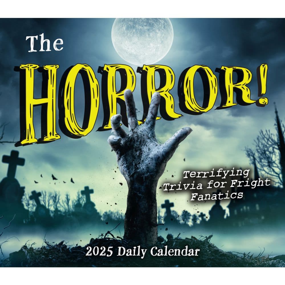 The Horror Terrifying Trivia 2025 Desk Calendar Fifth Alternate Image width=&quot;1000&quot; height=&quot;1000&quot;