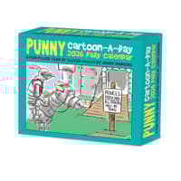 image Punny Cartoon A Day 2026 Desk Calendar Main Image