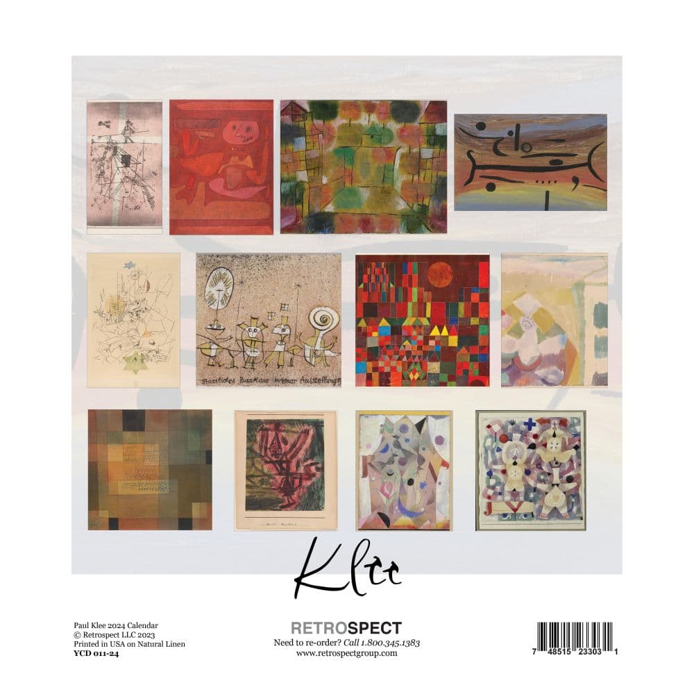 Klee 2024 Easel Desk Calendar - Calendars.com