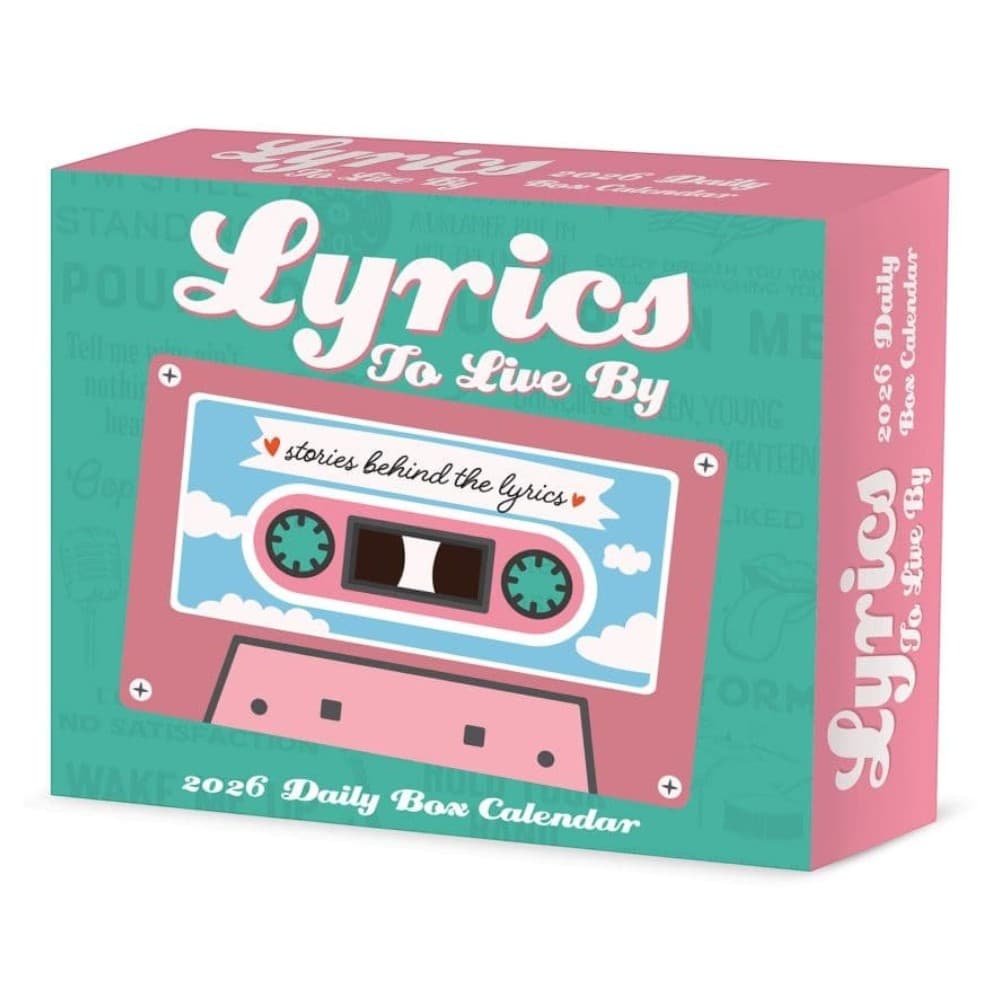 Lyrics to Live by 2026 Desk Calendar Main Product Image