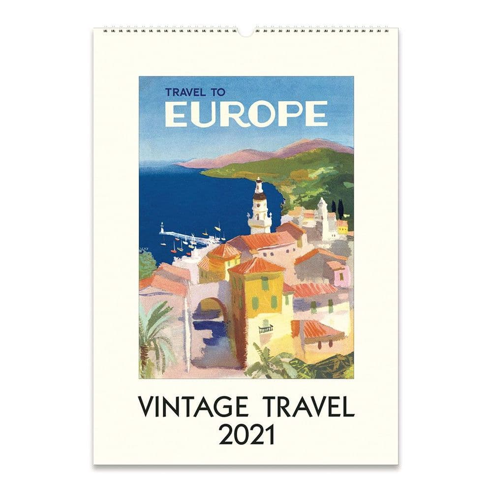 English Travel Posters Wall Calendar 2021 Art Calendar - YEARMON