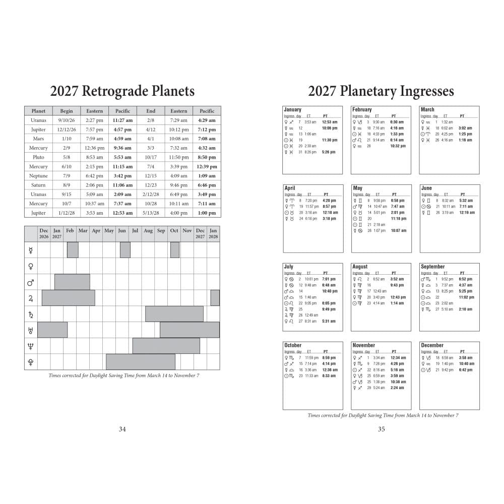 Daily Planetary Guide 2027 Planner Second Alternate Image
