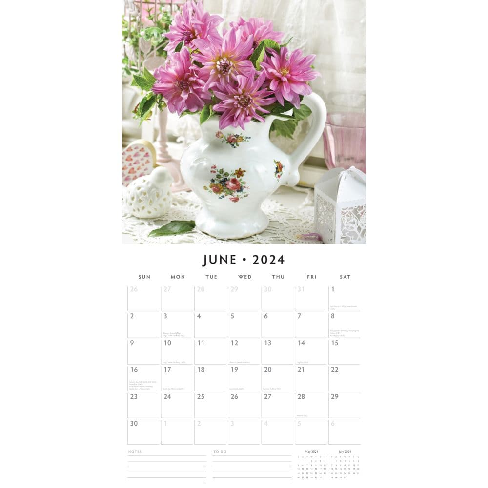 Shabby Chic 2024 Wall Calendar Second Alternate Image width=&quot;1000&quot; height=&quot;1000&quot;