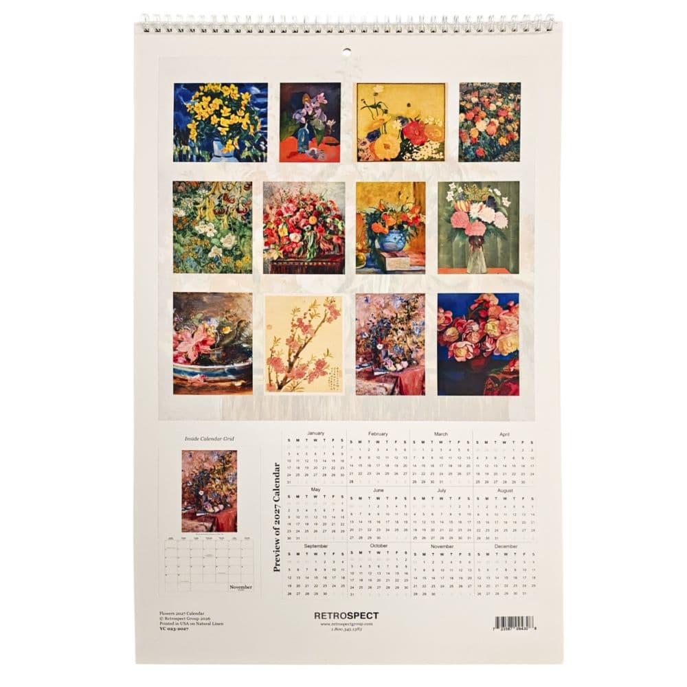 Flowers Poster 2027 Wall Calendar First Alternate Image
