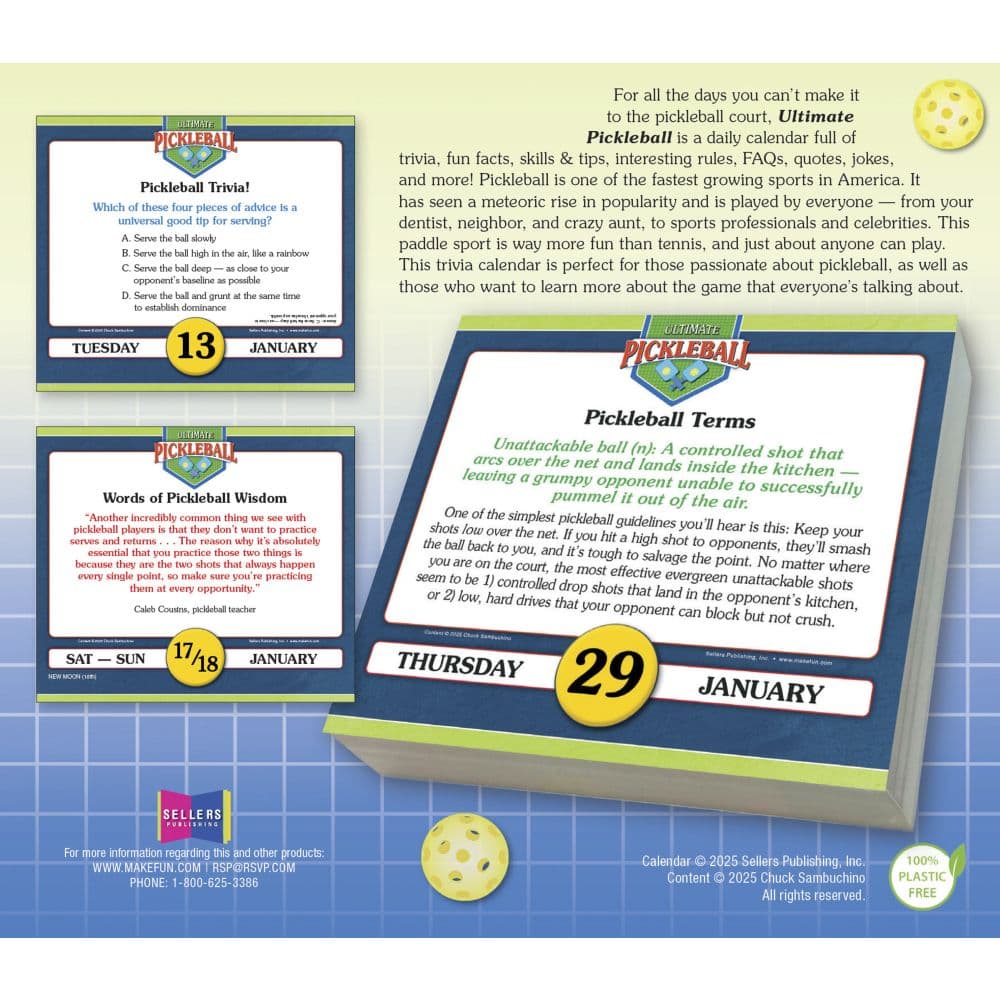 Ultimate Pickleball 2026 Desk Calendar First Alternate Image