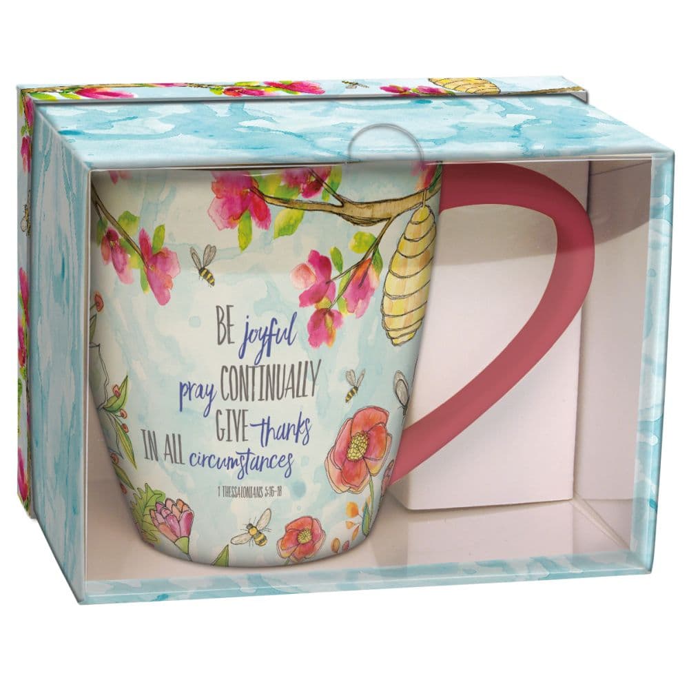 Pray Joyfully 17 oz. Cafe Mug by Caroline Simas Third Alternate Image width=&quot;1000&quot; height=&quot;1000&quot;