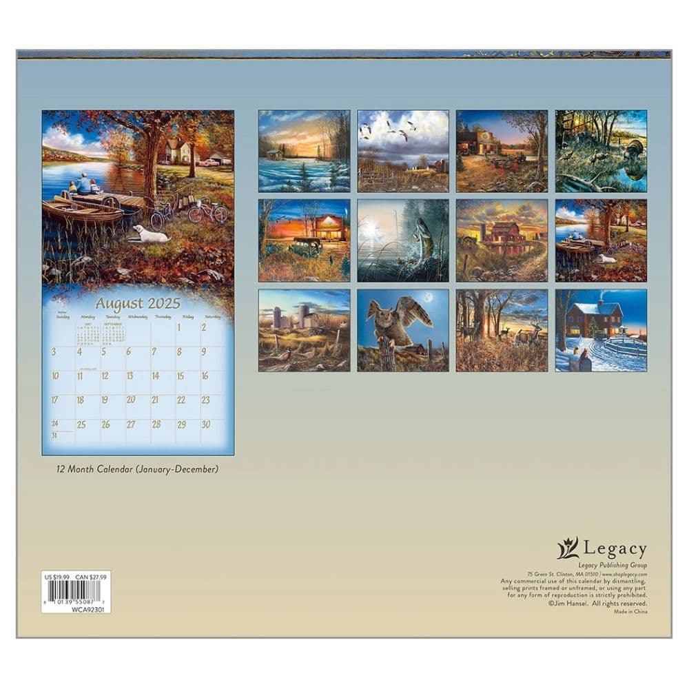 Everyday Life by Jim Hansel 2025 Wall Calendar - Calendars.com