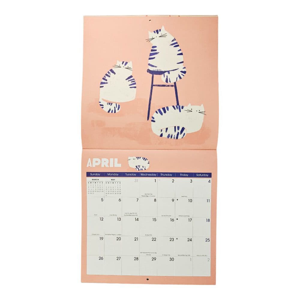 Funky Cats 2026 Wall Calendar Sixth Alternate Image