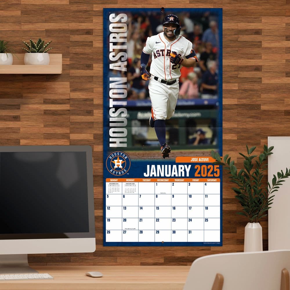 MLB Houston Astros 2025 Wall Calendar Fourth Alternate Image