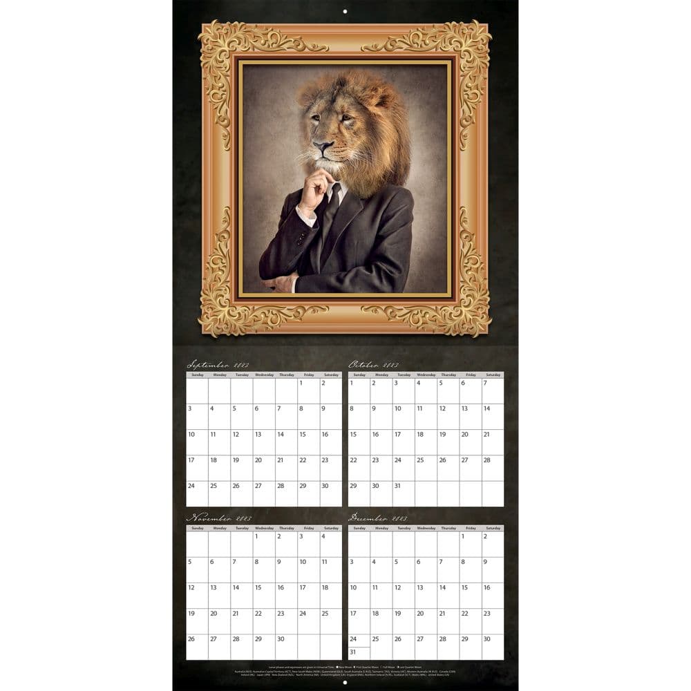 Gallery Animalia 2024 Wall Calendar Alternate Image 3