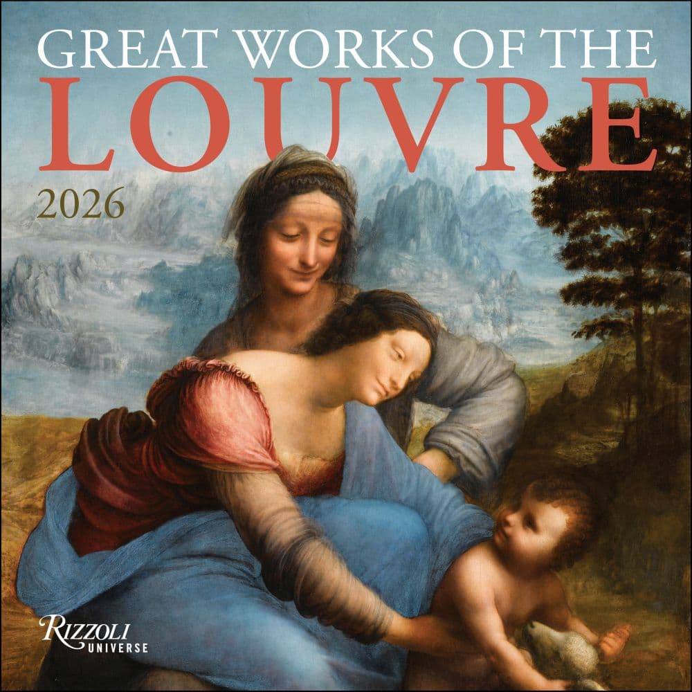 Great Words of the Louvre 2026 Wall Calendar Main Image