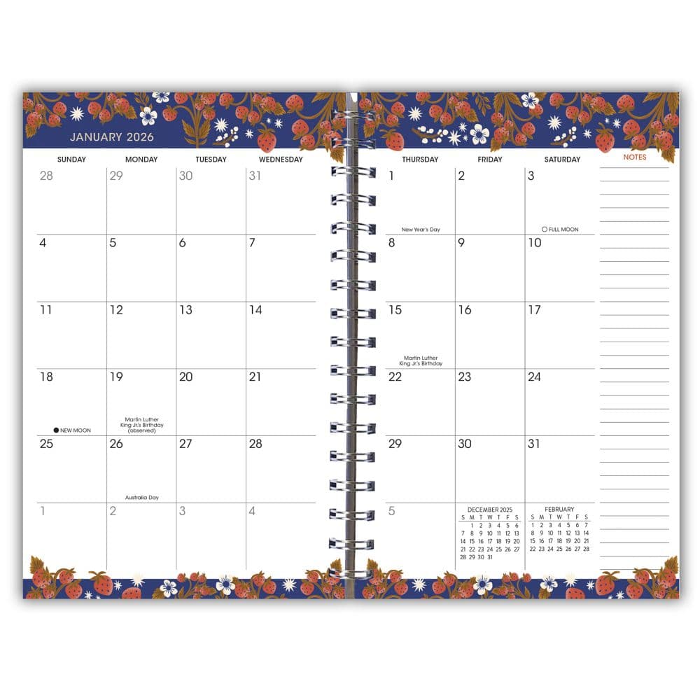 Designer Strawberry Fields Weekly 2026 Planner Second Alternate Image