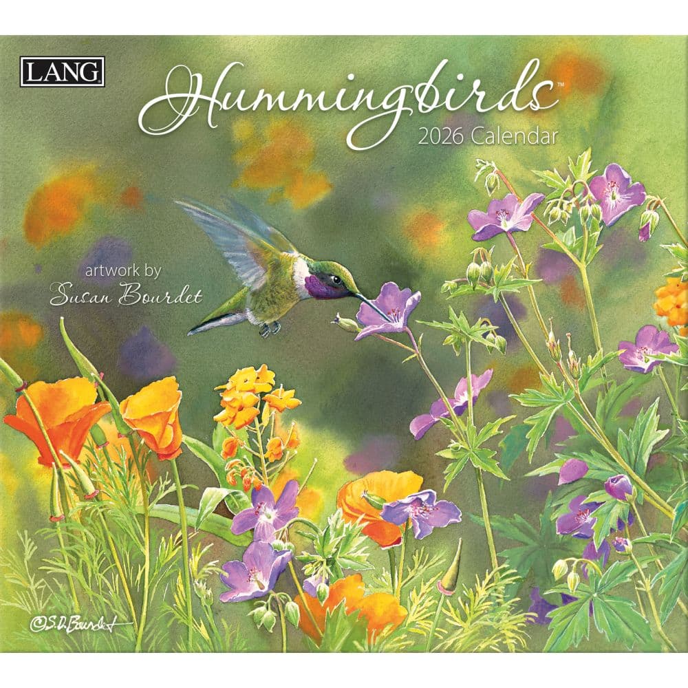 Hummingbirds 2026 Wall Calendar by Susan Bourdet Main Image