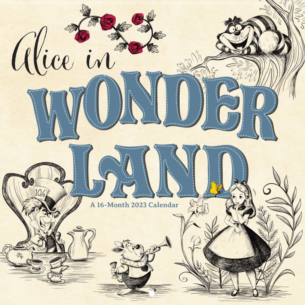 Disney Alice & Wonderland 2023 Wall Calendar