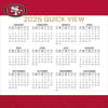 image NFL San Francisco 49ers 2025 Desk Calendar