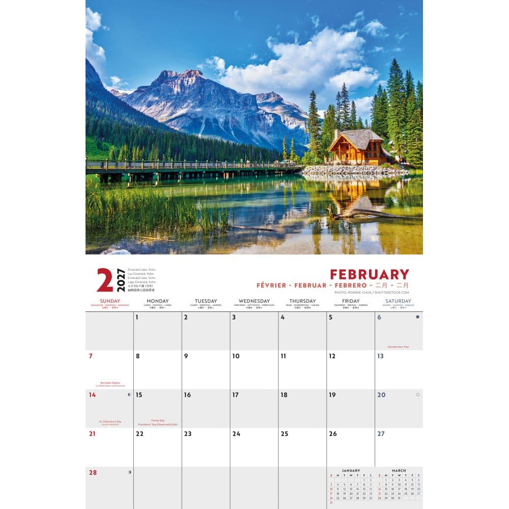 Canadian Rockies 2027 Wall Calendar Second Alternate Image