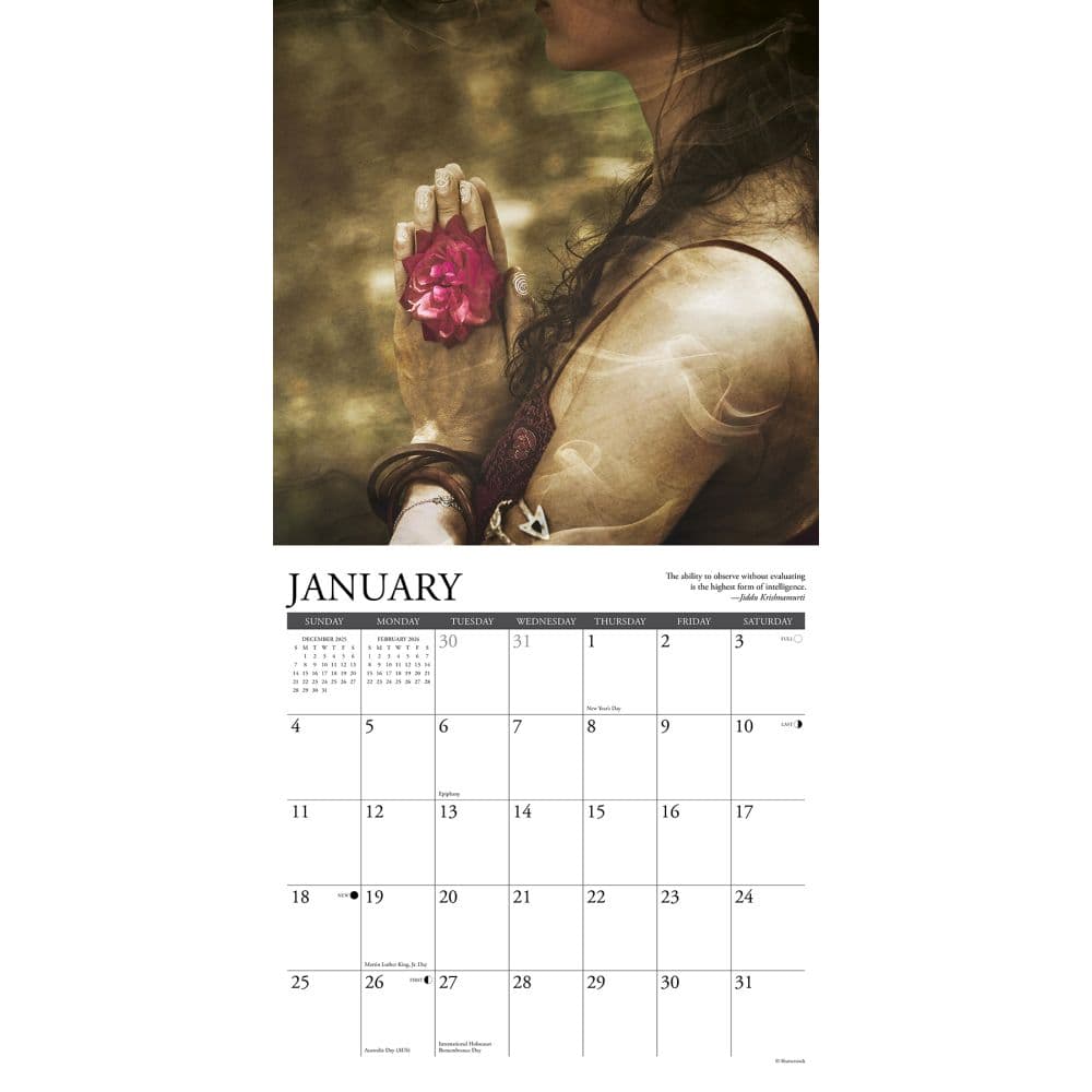 Zen 2026 Wall Calendar Second Alternate Image
