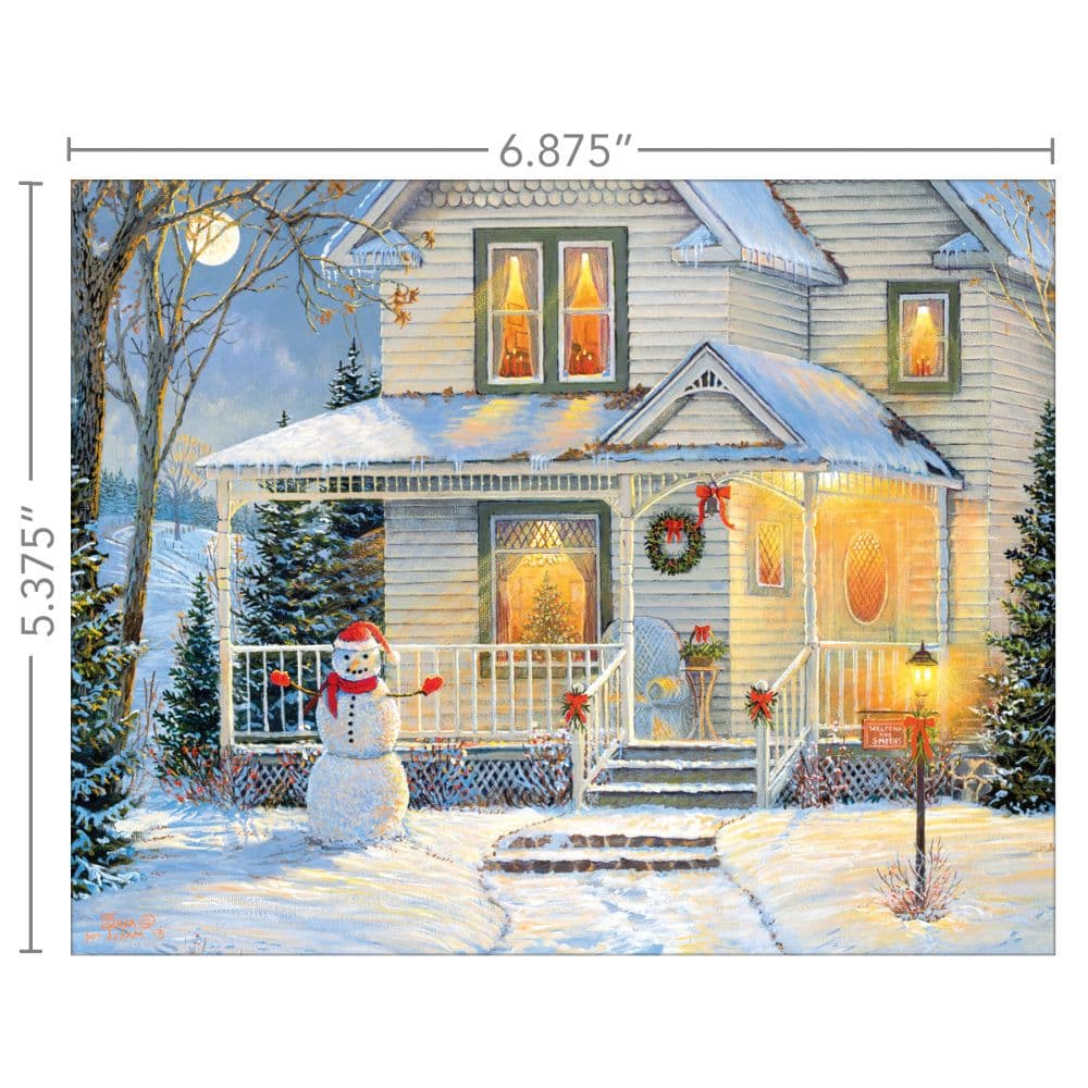 Frosty Evening Forest of Cheer Christmas Cards Fourth Alternate Image