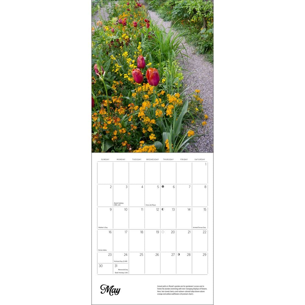 Monets Passion 2027 Mini Wall Calendar by Elizabeth Murray Sixth Alternate Image