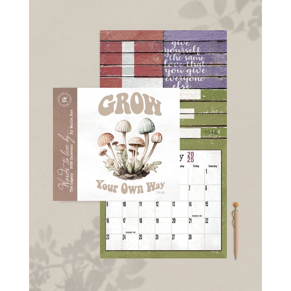 Words to Live By Marla Rae 2025 Wall Calendar Third Alternate Image width=&quot;1000&quot; height=&quot;1000&quot;