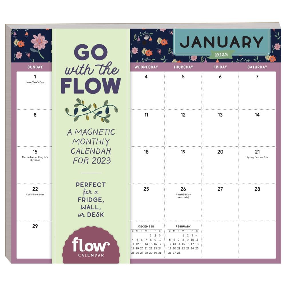 Go With the Flow A 2023 Wall Calendar - Calendars.com