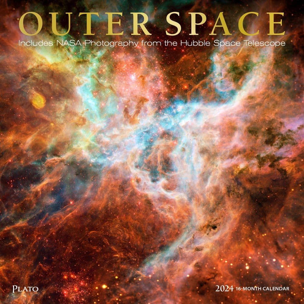 Outer Space 2024 Wall Calendar Main Product Image width=&quot;1000&quot; height=&quot;1000&quot;