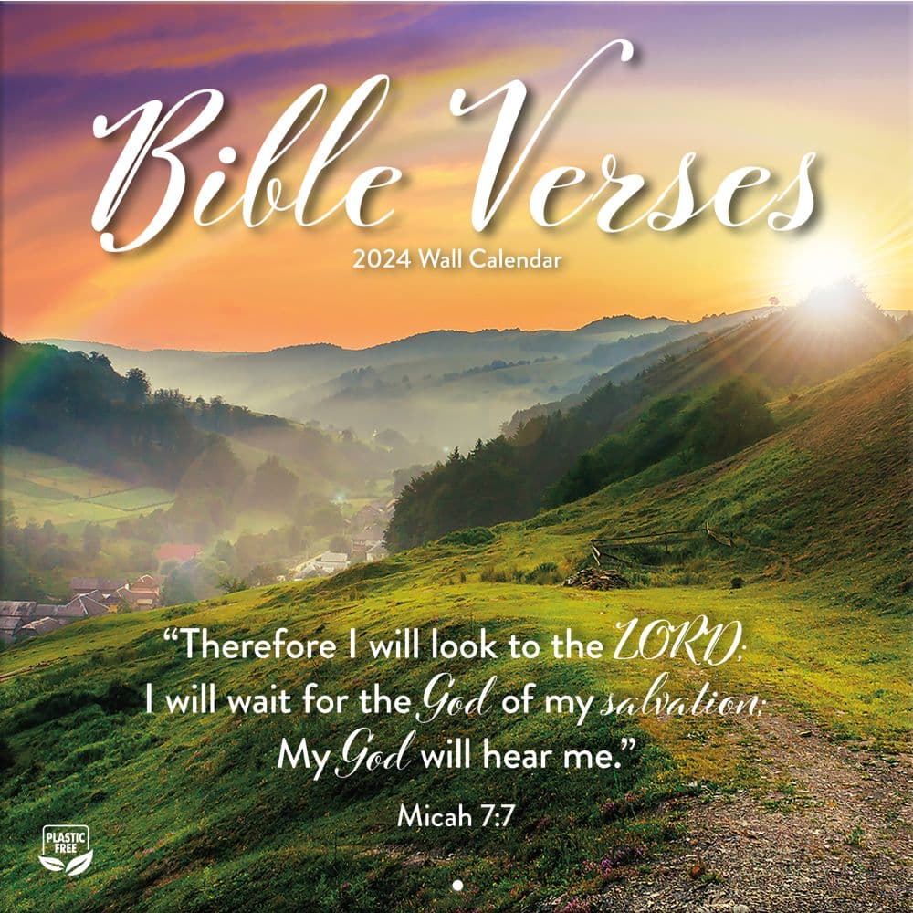Bible Verses Photo 2024 Wall Calendar Main Image