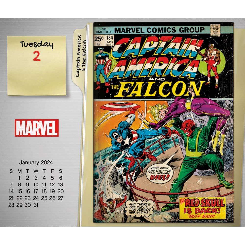 Marvel History 2024 Desk Calendar Fourth Alternate Image width=&quot;1000&quot; height=&quot;1000&quot;