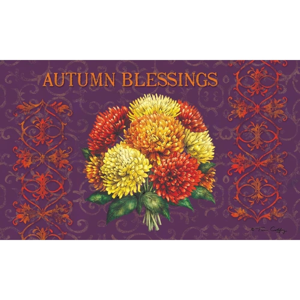 Autumn Blessings Doormat by Tim Coffey