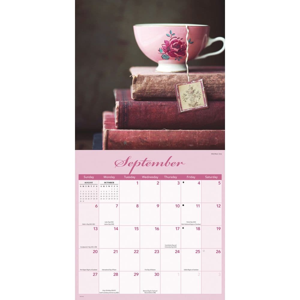 Teacups 2026 Wall Calendar Third Alternate Image